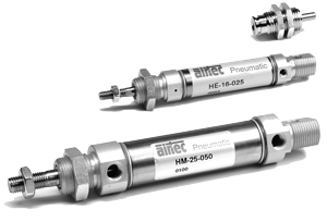 Vérins cylindriques pneumatiques