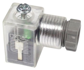 Connecteur standard - Forme C avec LED - 28-ST-09-1-112