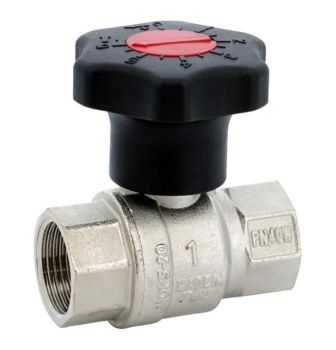 Robinet à tournant sphérique, laiton, F/F BSP, avec démultiplicateur - 531