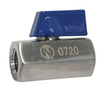 Robinet à tournant sphérique monobloc, inox, F/F BSP, taille Mini - 732FF