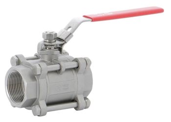 Robinet à tournant sphérique, 3 pièces, Inox, F/F, cadenassable - 790