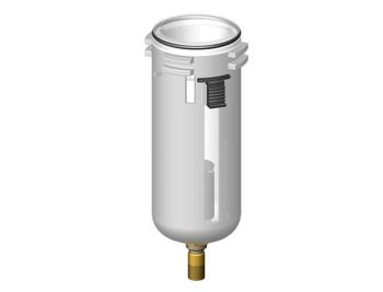 <p>Cuve polycarbonate avec protection ext&eacute;rieure pour Filtre-R&eacute;gulateur ou Filtre de la s&eacute;rie Futura taille 1 avec purge automatique (Flotteur)</p> <p>Fixation type ba&iuml;onnette</p>