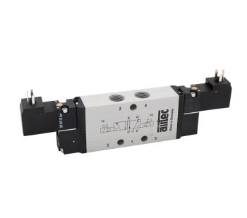 Distributeur pneumatique à cmd électrique 5/2 par impulsion, G1/4'', 1540 NL/min - BM-02-520