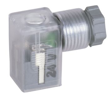 Connecteur standard - Forme C industrielle avec LED - 28-ST-09-112
