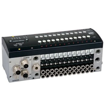 Îlot de distribution pneumatique raccordement Multipol, AS-Interface ou bus 4 à 12 stations - RE-10