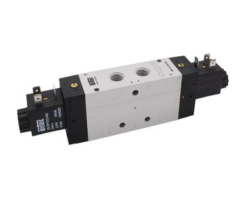 Distributeur pneumatique à cmd électrique, 5/2 bistable, G1/4'', 2100 Nl/min - KM-10-520