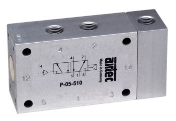 Distributeur à commande pneumatique / rappel différentiel P-05-510