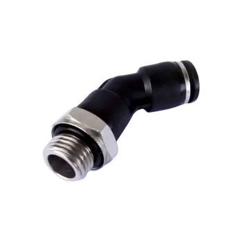 Raccord coudé 45° orientable avec filetage mâle BSP cyl. & métrique RP45