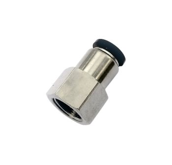 Raccord droit femelle BSP cylindrique & métrique  