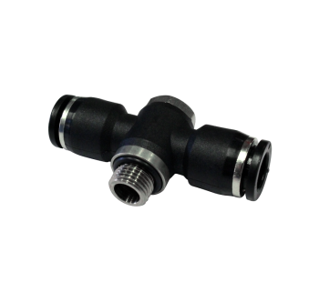 Raccord TE BSP cylindrique piquage mâle orientable au centre six pans banjo RP66