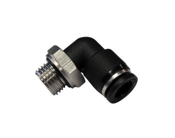 Raccord coudé 90° orientable avec filetage mâle BSP cyl. & métrique RP72