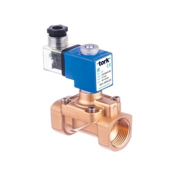 Électrovanne laiton à membrane assistée NBR, NF 2/2, 3/8" à 2", ΔP > 0,5 - S1010N