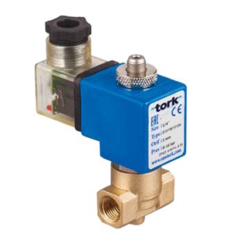 Électrovanne laiton à action directe joints VITON, NF 3/2, 1/8" & 1/4", ΔP > 0 - S1095V
