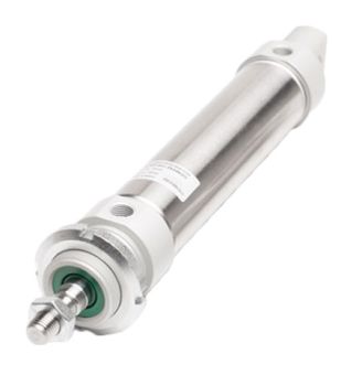 Vérin pneumatique double-effet, normalisé ISO 6432*, avec un diamètre d'alésage de ø12mm, série ODM012. 