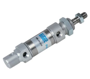Vérin pneumatique double-effet ISO 6432, diamètre 10 mm - Vérin de la marque AIRTEC série HM-10 