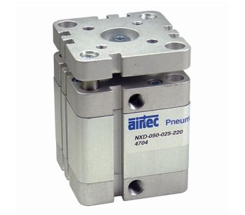 Vérin pneumatique double effet UNITOP, diamètre 63 mm, plaque anti-rotation - Vérin AIRTEC série NXD-063-220