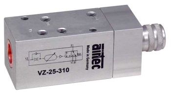 Distributeur à temporisation pneumatique VZ-18-310-20, Fonction 3/2 - NF ou NO - G1/8