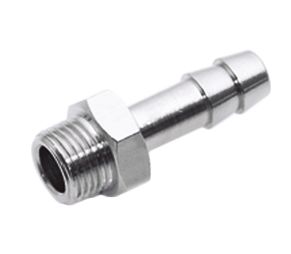 Raccord Cannelé Acier Inox 304 - 2 Pièces, Filetage Femelle 8mm Vers 3/8", Pour Eau, Air, Carburant - 3