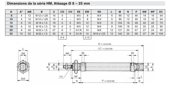 Vérin Pour Automatisme PATIKIL Cylindre Pneumatique à Air Pneumatique De 16 Mm, Course De 25 Mm, Tige Simple Double Action Avec Connecteur En Y Et 2 Raccords Rapides Kit Vérin Avec Raccords PC6