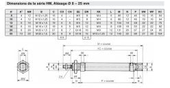 Vérin Pneumatique SDA 25x30 Double Effet - Aluminium Pour Applications Industrielles !