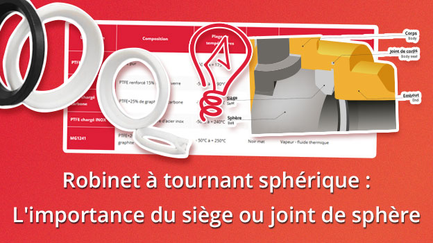 Robinet à tournant sphérique : L'importance du siège ou joint de sphère
