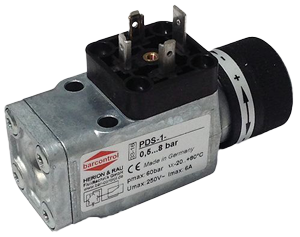 Pressostat électromécanique pour l'air comprimé et gaz neutres