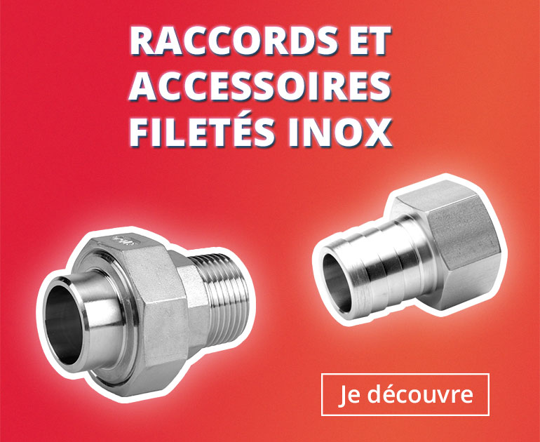 Raccords et accessoires filetés ISO inox